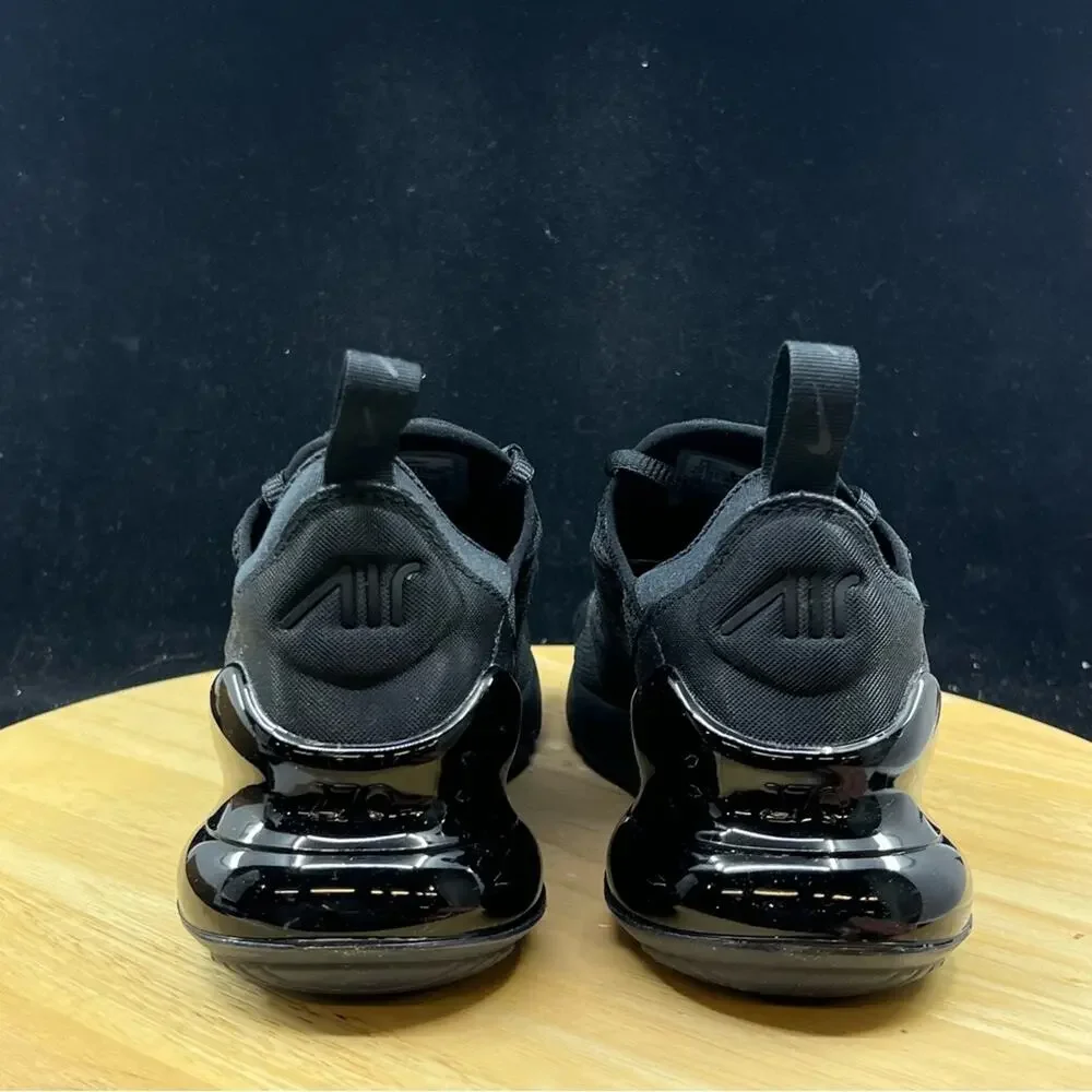 Nike Air Max 270 Triple Black Men's Sneakers Size 10.5 Black AH8050-005 NEW